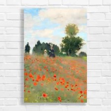 Dreamy Poppy Field Canvas