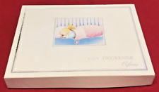 Vintage Boxed Guy Degrenne Orfevre Plate / Dish Spoon Set Christening Gift Steel
