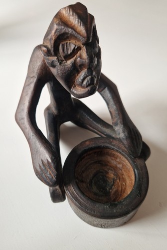 Vintage african hand made - vintage, dark