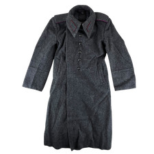 Bulgarian Army Greatcoat Grey Wool Vintage 50s Cold War Soviet Era Small