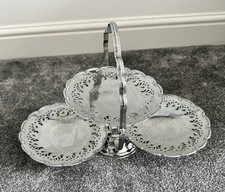 Vintage Chrome 3 Tier Cake