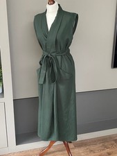Zara Ladies Dark Green Linen