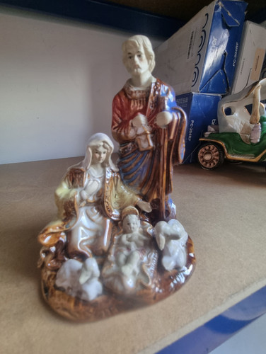 Ceramic nativity figurine mary - nativity,