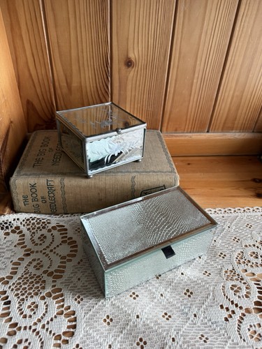 Glass jewellery box - glass,
