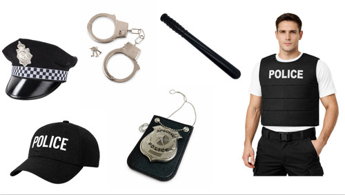 Police fancy dress - police, accessories