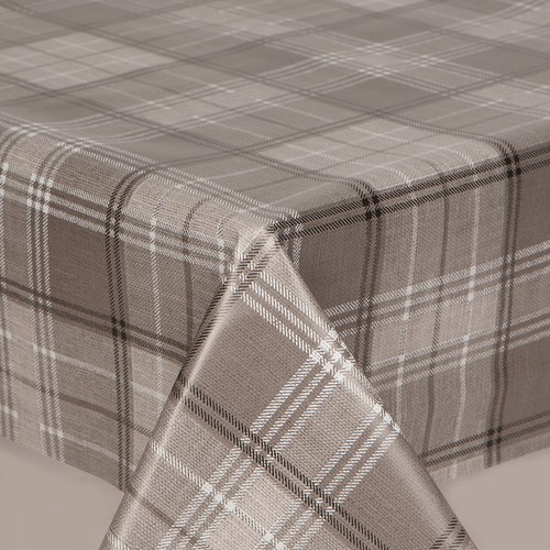 Plain grey white tartan - grey,