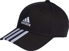 adidas 3 Stripes Cotton Twill Cap Black Stylish Adjustable Hat Mens Womens