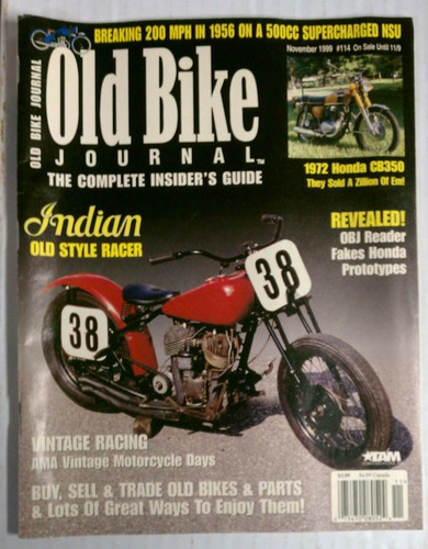 Old bike journal back - back, issue