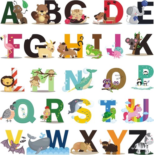 Animal alphabet abc wall - animal,