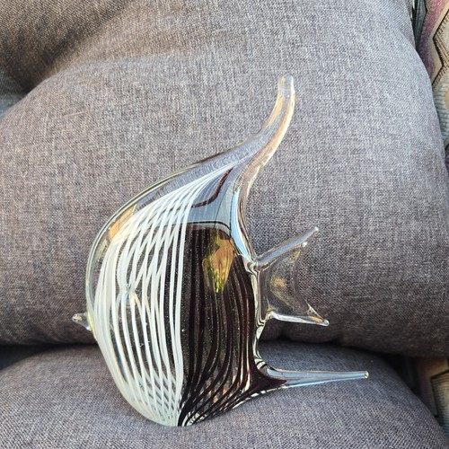 Murano style brown white - brown,