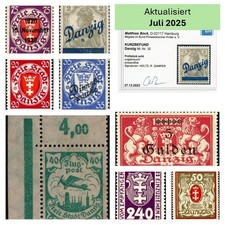 Gdansk Stamp Unused Michel 1-308 Service Postage Fischer 1-306 * Mint MH
