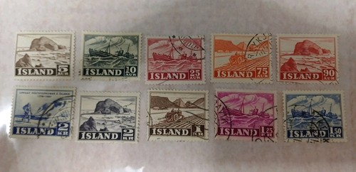 Iceland stamps 1950 used - stamps,