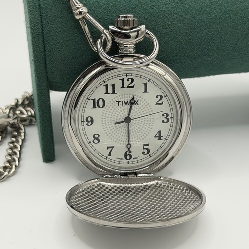 Timex silver tone pocket - timex,