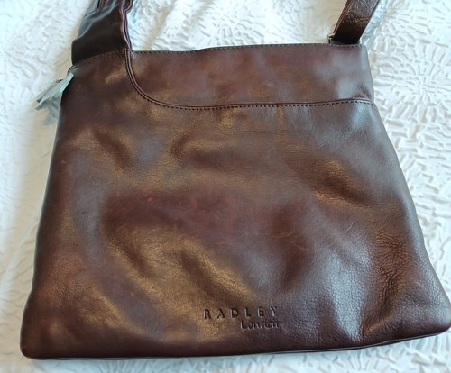 Radley brown leather messenger - radley,