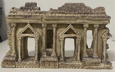 Greek Roman Temple Ruins Aquarium Ornament Decoration Hide Cave Fish Tank Bowl 