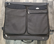 Vintage samsonite dark grey/black garment bag with hanging space
