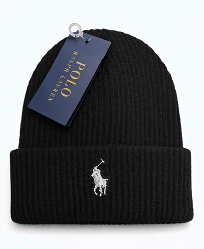 Polo ralph lauren black ribbed - lauren,
