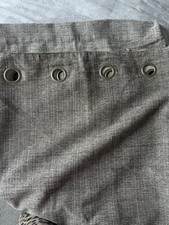 Next Heavyweight Lined Chenille Curtains Grey 135x229cm Eyelet