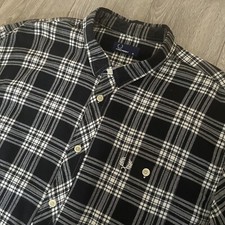 Fred Perry Shirt Mens Black