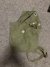 Swedish Army M51 Bag Gas Mask Haversack Olive Green Canvas Vintage 60s - #1