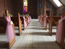 Wedding church pew ends - 12,