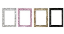 Photo Frame Glitter Range Photo Sparkling Glitter Effect A4 A3 Choice of sizes