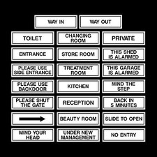 Door/Office Signs - 60mm x