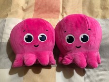 Octopus Energy 2 X Pink Medium Soft cuddly toy With Certificates Of Adoption