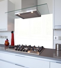 White Kitchen Glass Splashback