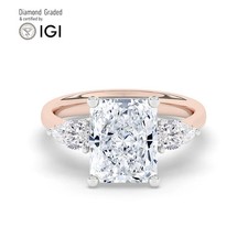 Radiant Diamond Trilogy Ring