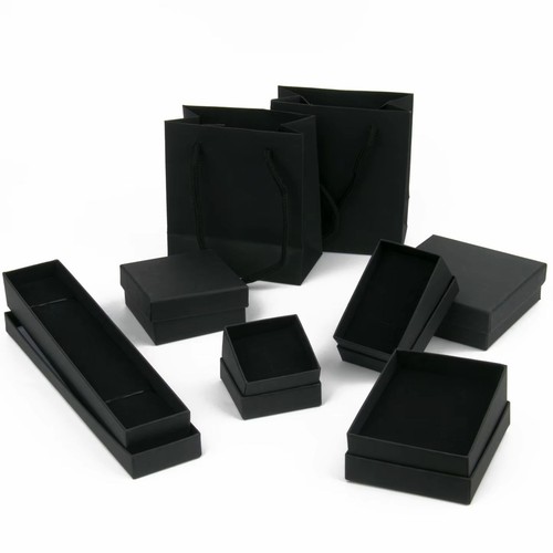 Jewellery box black ring - black,