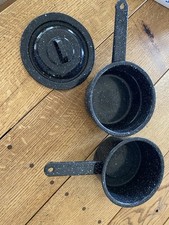 Small Black Enamel Double