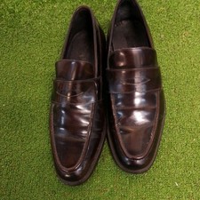 M&S - Sartorial Penny Loafers - Burgundy - UK 7 - Leather Uppers / Soles