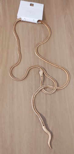 Zara metal snake belt - metal, gold