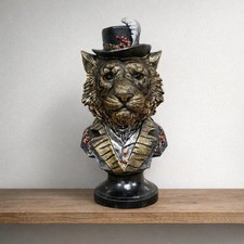Victorian Steampunk Tiger Bust