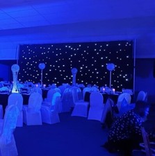 6mx3m Black LED Starlight