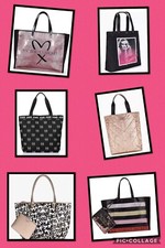 Victoria's Secret sequin bag stravel weekender gym NWT