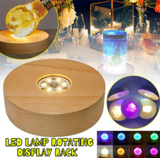 Hot Wood Light Base Rechargeable Wooden LED Light Display Stand Lamp Holder