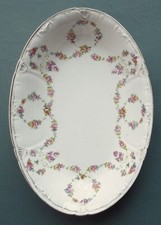 Antique ceramic serving bowl