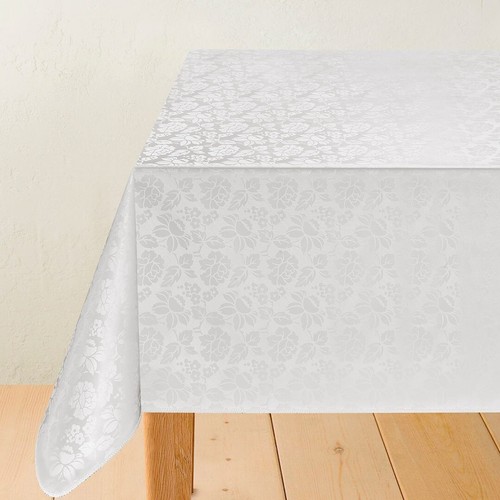 Plain textured tablecloth - textured, wipe