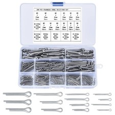 290 Stainless Steel Split Cotter Pins Kit 24 Sizes Assortment Automotive Garage