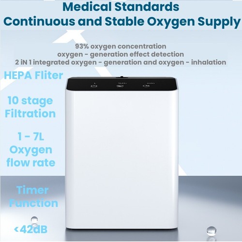 Min oxygen purifier machine - 7l/min,