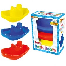 72 Sets of 3 Baby Bath Boats 15x11.5cm Wholesale Job Lot Bulk Buy Bath Water Toy