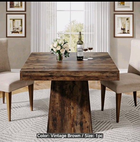Square wood pedestal - square,