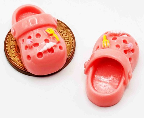 Dolls house croc shoe - house,