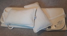 Pure Italian Merino Wool, double mattress topper, 2 pillows. Hardly used.
