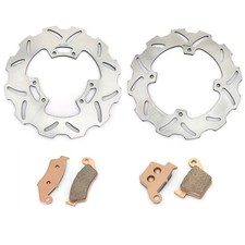 For Honda Front Rear Brake Disk Rotor Pads CRF250R CRF450R CRF250X CRF450X 04-18