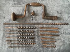 Vintage Hand Drills Tools & Ridgway Auger Bits William Ridgway Sheffield