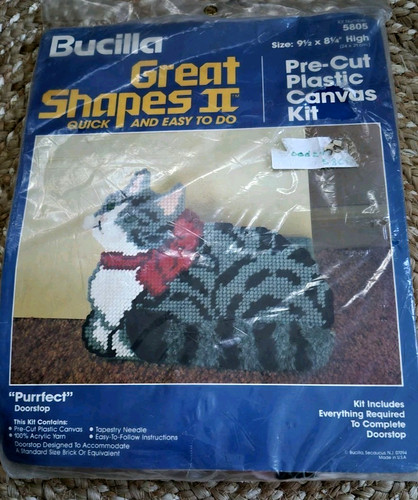 Vintage bucilla purrfect cat - vintage,