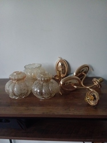 Three vintage glass and - three,